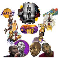 GTOTd Stickers for Basketball Star (20 Pieces). for Laptop,Kids,Cars,Motorcycle,Bicycle,Skateboard Luggage,Bumper Stickers Hippie Decals Bomb Waterproof（Not Random）