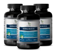 Immune System Support - Moringa OLEIFERA Extract 1200 MG - Moringa Leaf Capsules - 3 Bottle 180 Capsules