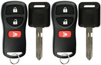 KeylessOption Keyless Entry Remote Fob Uncut Car Ignition Key For Nissan Infiniti KBRASTU15 (Pack of 2)