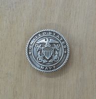 Leather Hardware USA Navy Concho 1 1/4" Saddle Decor Military New