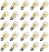 11 Watt Outdoor Light Bulbs, Rolay S14 Warm Replacement Bulbs for Outdoor Patio String Lights with E26 Base, Pack of 25