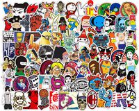 100 PCS Laptop Stickers, Car Bumper Stickers,Motorcycle Bicycle Luggage Decal Graffiti Patches Skateboard Stickers, Supercool Stickers No-Duplicate for Adults ...