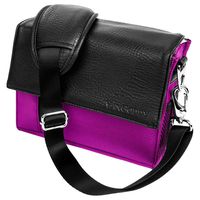 Ladies Purple Shoulder Bag Gadget Bag Fits Nikon SLR DSLR Cameras, Zoom Lens Accessory Pack