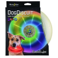 Nite Ize Flashflight Dog Discuit, Light Up Dog Flying Disc, Disc-O Color Changing LED