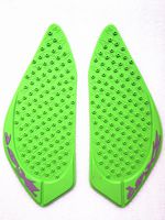 3D Green Dots Gas Fuel Tank Traction Pad Anti Side Slip Protector For Kawasaki ZX6R 2009-2012