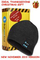 Bargeebai Unisex Beanie Hat Bluetooth Wirless Upgraded Loud Stereo Speaker Unique Awesome Cute Fall Winter Birthday Tech Gifts Under 20 Teen Boy Man Woman Girl Knit Skull Cap (Dark Gray)