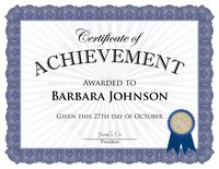 Geographics Certificate Kit Blue Ribbon Acclaim, Pack of 25 (47860)