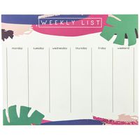 Graphique Palm Leaves Weekly Tear-Off Notepad, 9.75" x 8"