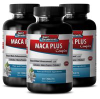 Enhancement Pills for Mens - MACA Plus Complex - Natural Male Enhancement - Maca Pills for Men - 3 Bottles 180 Tablets