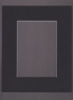 18x24 Black Picture Mats Mattes Matting with White Core Bevel Cut for 13x19 Pictures