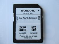 FJ640 2014 SUBARU CROSSTREK IMPEZA BRZ 14 SD NAVIGATION CARD , LATEST MAP UPDATE FOR NORTH AMERICA, USA / CANADA PART NUMBER 86283FJ640