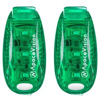 EverLightFX USB Rechargeable LED Safety Light (2 Pack) by Apace - Super Bright Bike Tail Light Works Brilliantly as Running Light for Joggers, Pets, Bicycle Strobe or Rear Clip On Lights