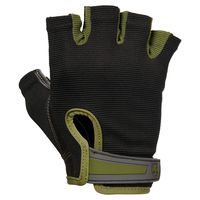 Harbinger Power Non-Wristwrap Weightlifting Gloves with StretchBack Mesh and Leather Palm (Pair), Green, Medium (Fits 7.5 - 8 Inches)