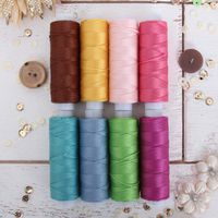 Threadart 8 Color Pearl Cotton Thread Set Romantic Colors | 75yd Spools Size 8 | Perle Cotton for Friendship Bracelets, Crochet, Cross Stitch, Needlepoint, Hand Embroidery | 8 Romantic Colors