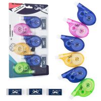 Mr. Pen- 9 Pcs Correction Set, 6 Correction Tapes, 393 inches Each with 3 Free Bonus Erasers, Tear Resistant Correction Tape, Correction Tape White Tape, tape eraser (Correction Tapes)