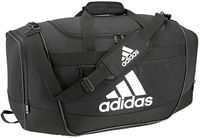 adidas Unisex Defender III Small Duffel Bag, Black/ White, Small