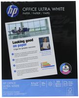 HP Office Copy/Laser/Inkjet Paper, 92 Brightness, 20lb, Letter, 500 Sheets Per Ream, 2500 Sheets Per Carton, HPC115R (172160)