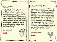 Quiplip Handwritten Yours Truly Birthday Cards, 6-Pack (YT03186PCK)