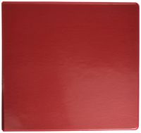 Samsill Economy 3 Ring Presentation View Binder, 4 Inch Round Ring - Holds 675 Sheets, Customizable Clear View Cover, Red