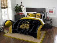 Officially Licensed NCAA Southern Mississippi Golden Eagles Modern Take Full/Queen Comforter and 2 Sham Set
