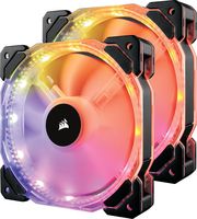 Corsair HD Series HD140 RGB LED 140mm High Performance RGB LED PWM Dual Fans with Controller Cooling (CO-9050069-WW)