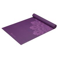 Gaiam Yoga Mat Premium Print Extra Thick Non Slip Exercise & Fitness Mat for All Types of Yoga, Pilates & Floor Workouts, Purple Mandala, 6mm