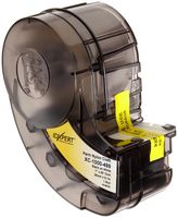 Brady XC-1000-499 IDXPERT 1" Height, 19" Width, B-499 Nylon Cloth Black On White Color Label