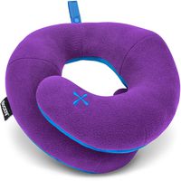 BCOZZY Chin Supporting Travel Pillow- Keeps The Head from Falling Forward - Comfortably Supports The Head, Neck and Chin in Any Sitting Position. Adult Size, Purple