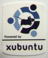 Powered by xubuntu Linux Sticker 19 x 24mm [493]