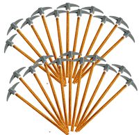 24 Pencils with Pickaxe Topper Erasers
