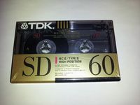 TDK SD 60 audio cassette tape IEC II