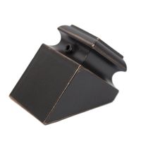 Iron Baluster Shoes - Slant Shoes with Screw - for Use with 1/2" Square Balusters - Set of 10 (Oil-Rubbed Copper)