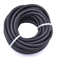 30FT Polypropylene Split Wire Loom Tubing Computer Cable Management Wire Cover Electrical Cord Hider Hose Protector Prevent Chewing Tube ((3/8" (10mm)))