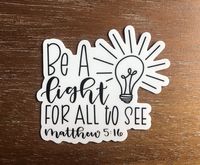 swaygirls be a Light for All to See Sticker - Stickers for Hydro Flask, laptops, Phones, notebooks (be a Light for All to See Sticker)