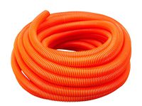 Flexible Polyethylene Corrugated (PE) Split Tubing (Wire Loom) (2" Dia. x 50 ft, Orange)