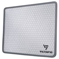 VicTsing Mouse Pad with Stitched Edge, Premium-Textured Mouse Mat, Non-Slip Rubber Base Mousepad for Laptop, Computer & PC, 10.2×8.3×0.08 inches, Grey