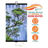 Invroheat - Decorative Wall Hanging Infrared Space Heater/Portable Heater 430W Perfect for Home or Office - Waterfall Design