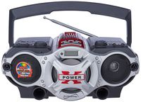 Supersonic SC1395RD USB/SD/AUX/Radio Portable Audio Player, Red