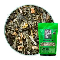 Tiesta Tea | Lean Green Machine, Loose Leaf Light Citrus Green Tea | All Natural, Medium Caffeine, Metabolism and Energy Boost | 1.9oz Resealable Pouch - 30 Cups | Citrus Green Tea