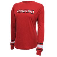 NCAA Stanford Women's Campus Specialties Long Sleeve Fan Tee, XX-Large, Cardinal