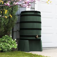 Good Ideas RW50ST-GRN Rain Wizard 50-Gallon Rain Barrel Stand, Green