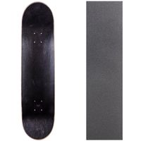 Cal 7 Blank Skateboard Deck with Grip Tape | 7.75, 8.0 and 8.25 Inch | Maple Board for Skating (8.25 inch, Black)