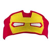 Iron Man Kids Headband Headphones Volume Limiting Switch Thin Speakers & Comfortable Soft Cotton Headband Perfect for Children's Earphones for School Home and Travel (Frustration Free Packaging)