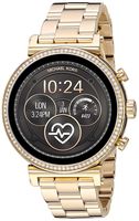 Michael Kors Access Women's Sofie Heart Rate' Touch-Screen Smartwatch with Stainless-Steel Strap, Gold, 18 (Model: MKT5062)