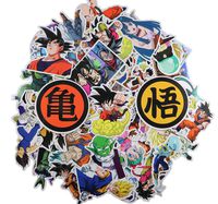 Dragon Ball Z Stickers [80pcs] Anime Vinyl Sticker for Nintendo Switch Laptop Water Bottle Bike Car Motorcycle Bumper Luggage Skateboard Graffiti Hydro Flask Monsters Decal Best Gift for Kid Children