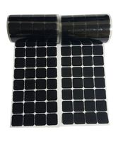 1" Black Square Straps 168 Pairs Self Adhestive Hook and Loop Strips with Waterproof Sticky Glue Fastener