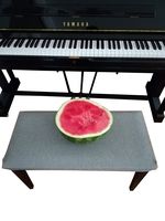 Waterproof Piano Bench Cover Protector - Perfect For Pets, Kids, Elderly, Wedding, Party - Machine Washable, Elastic, Removable,Many Color Choices, Clean the Mess Easily(Grey)