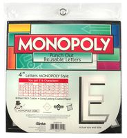 Eureka Back to School Monopoly Punch Out Deco Letters Classroom Decorations, 212pc, 4''
