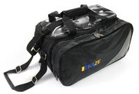 KAZE SPORTS 2 Ball Compact Bowling Roller with Expandable Shoe Storage (Black)