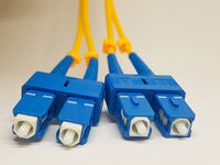 SC to SC SingleMode 15M Fibre Optic Patch Cable, SC/SC Duplex 9/125 Single Mode 15M (49.21ft) Fiber Patch Cable,Single Mode Fiber Cables SC to SC, 3MM Yellow PVC.